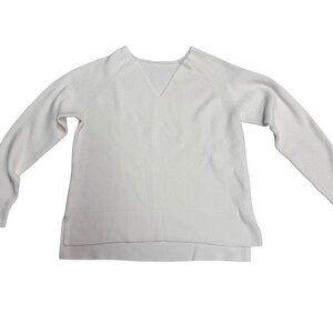 NWT Halara White Ribbed Knit Sweater XS